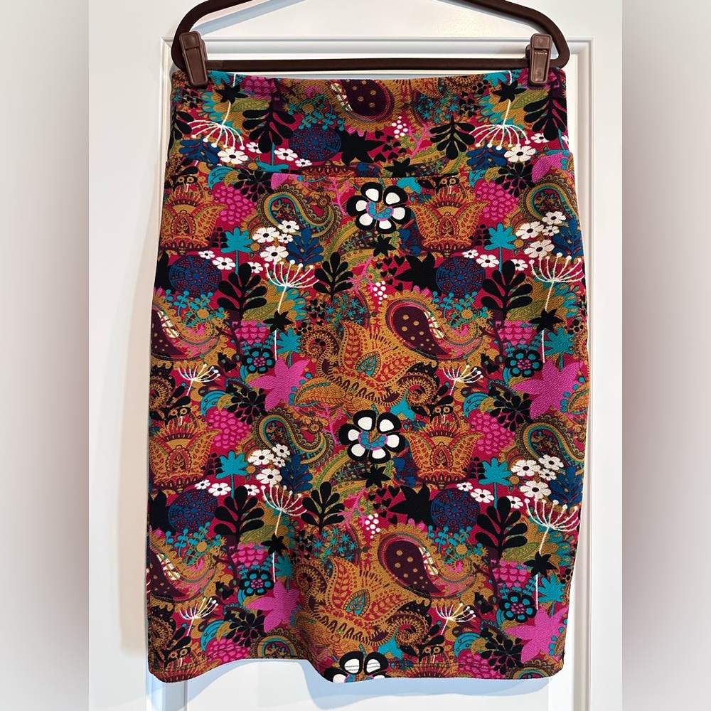 LuLaRoe Multicolor Patterned Skirt